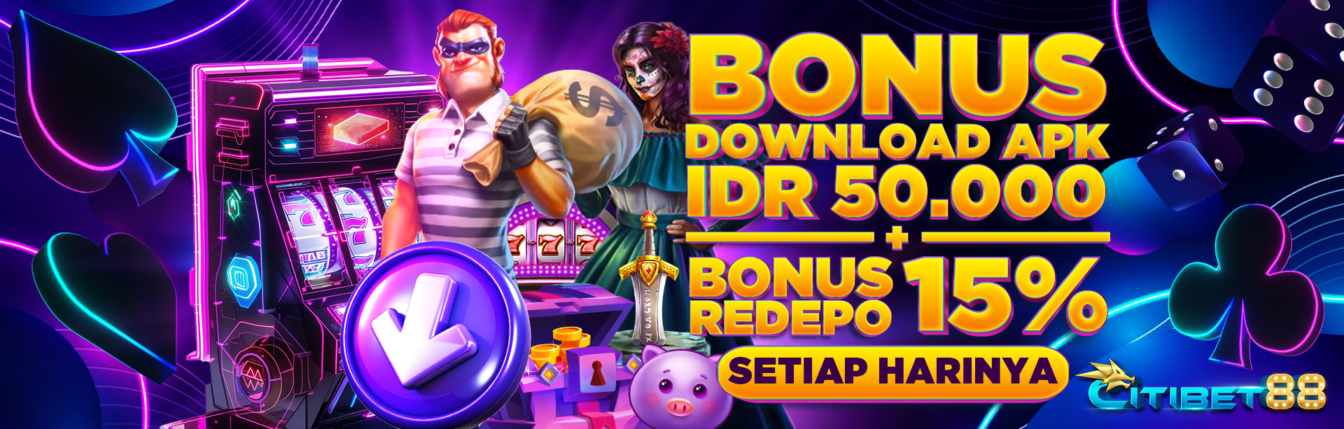 KOMBINASI BONUS DOWNLOAD APK + BONUS REDEPO APK