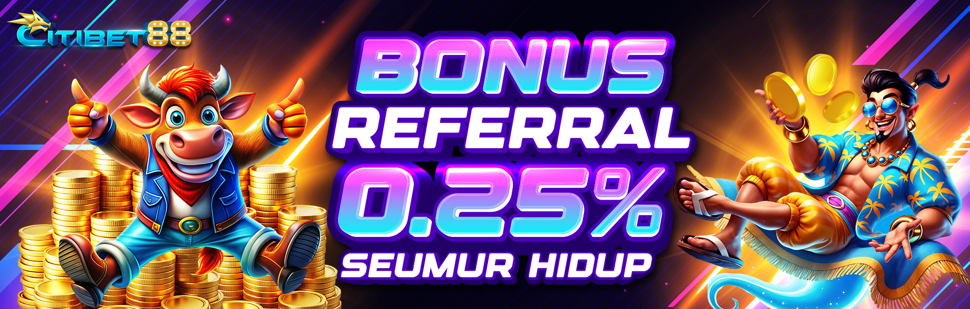 BONUS REFERRAL TURNOVER 0.25%
