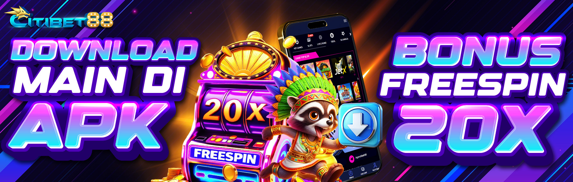 DOWNLOAD APK DAPATKAN FREESPIN 20X