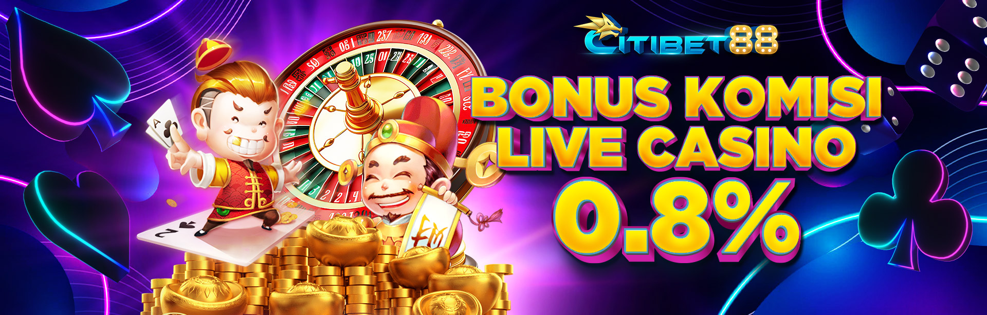 BONUS KOMISI LIVE CASINO 0.8%