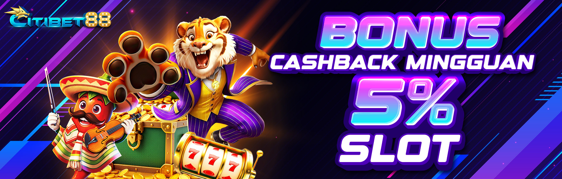 BONUS CASHBACK 5% SLOT