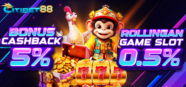 BONUS CASHBACK 5% + KOMISI 0.5% SLOT
